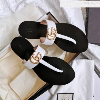 Replica Gucci Leather Thong Sandal with Double G White 2020 SY 20062437 [fab 72536 200630] 11200 : Purse Valley,Designer Replica Handbags,Premium Replica Handbags at PurseValley