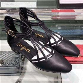 Replica Chanel Laminated Lambskin Flat Sandals G35047 Black 2019 XO 9071720 [fab 59982 190720] 14000 : Purse Valley,Designer Replica Handbags,Premium Replica Handbags at PurseValley
