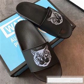 Replica Gucci Flat Slide Sandals with Mystic Cat Print Black 2019 EM 9062812 [fab 58882 190629] 6800 : Purse Valley,Designer Replica Handbags,Premium Replica Handbags at PurseValley