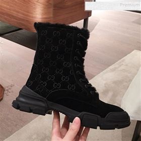 Replica Gucci Suede Wool Lace up Flat Short Boots Black 2019 KL 9112017 [fab 65476 191123] 11700 : Purse Valley,Designer Replica Handbags,Premium Replica Handbags at PurseValley