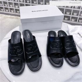 Replica Balenciaga Oval BB Calfskin Heel Mules Slide Sandal All Black 2020 DLH 20031439 [fab 68537 200314] 7400 : Purse Valley,Designer Replica Handbags,Premium Replica Handbags at PurseValley