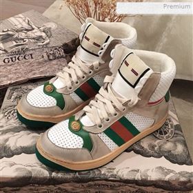 Replica Gucci Screener Perforated Leather High top Sneaker Green 2019 For Women and Men KL 0011608 [fab 67758 200216] 14500 : Purse Valley,Designer Replica Handbags,Premium Replica Handbags at