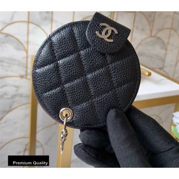 Replica Chanel Round Mirror Grained Calfskin Black yingfeng 20092912 [73523 eb] 6000 : Purse Valley,Designer Replica Handbags,Premium Replica Handbags at PurseValley