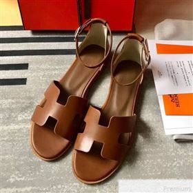 Replica Hermes Santorini Smooth Calfskin Flat Sandals Brown 2019 KQN 9042625 [fab 55688 190428] 11000 : Purse Valley,Designer Replica Handbags,Premium Replica Handbags at PurseValley
