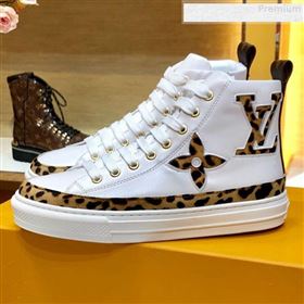 Replica Louis Vuitton Stellar Leopard Print Monogram Flower High top Sneakers White 1A5NP8 2019 For Women and Men SIYA 9081211 [fab 61315 190813] 13300 : Purse Valley,Designer Replica Handbags