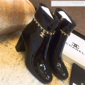 Replica Chanel Patent Calfskin Chain High Heel Short Boots G35008 Black 2019 DLY 9081606 [fab 61584 190817] 13600 : Purse Valley,Designer Replica Handbags,Premium Replica Handbags at PurseVall