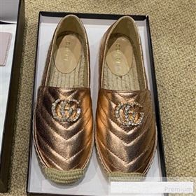 Replica Gucci Chevron Lambskin Espadrille with Double Crystal G Bronze Gold 2019 HANB 9061270 [fab 57992 190615] 9600 : Purse Valley,Designer Replica Handbags,Premium Replica Handbags at Purse