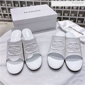 Replica Balenciaga Oval BB Calfskin Heel Mules Slide Sandal All White 2020 DLH 20031430 [fab 68529 200314] 7400 : Purse Valley,Designer Replica Handbags,Premium Replica Handbags at PurseValley