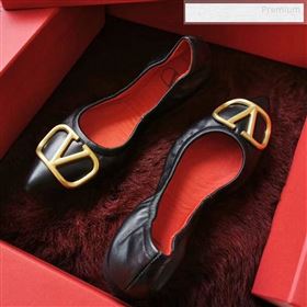 Replica Valentino VLogo Leather Flat Ballerinas Black 2020 MD 9122632 [fab 67047 191231] 7100 : Purse Valley,Designer Replica Handbags,Premium Replica Handbags at PurseValley