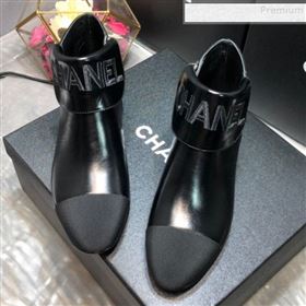 Replica Chanel Embroidered Waxed Leather Flat Short Boots G35167 Black 2019 DLY 9091127 [fab 62810 190912] 13300 : Purse Valley,Designer Replica Handbags,Premium Replica Handbags at PurseValle