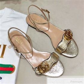 Replica Gucci Flat Leather Sandal with Double G 524631 Gold 2019 DLY 9051626 [fab 56577 190518] 11400 : Purse Valley,Designer Replica Handbags,Premium Replica Handbags at PurseValley