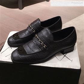 Replica Chanel Crocodile Embossed Leather Loafers G34827 Black 2019 KL 9122021 [fab 66791 191221] 13700 : Purse Valley,Designer Replica Handbags,Premium Replica Handbags at PurseValley