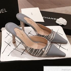 Replica Chanel Pointed Heel Mules Light Gray 2019 KL 9041646 [fab 55039 190417] 14000 : Purse Valley,Designer Replica Handbags,Premium Replica Handbags at PurseValley