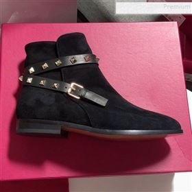 Replica Valentino Suede Rockstud Strap Flat Ankle Short Boots Black 2019 DLY 9082143 [fab 61836 190824] 12300 : Purse Valley,Designer Replica Handbags,Premium Replica Handbags at PurseValley