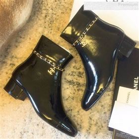 Replica Chanel Patent Calfskin Chain Low Heel Short Boots G35008 Black 2019 DLY 9081607 [fab 61585 190817] 13600 : Purse Valley,Designer Replica Handbags,Premium Replica Handbags at PurseValle