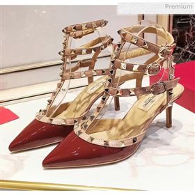 Replica Valentino Patent Calfskin Rockstud Ankle Strap With 65cm Heel Burgundy 3015 20041529 [fab 69807 200418] 10200 : Purse Valley,Designer Replica Handbags,Premium Replica Handbags at Purse
