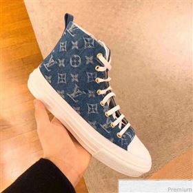 Replica Louis Vuitton Stellar High top Sneaker in Blue Monogram Denim 1A4VTA 2019 SIYA 9030838 [fab 53215 190417] 10000 : Purse Valley,Designer Replica Handbags,Premium Replica Handbags at Pur