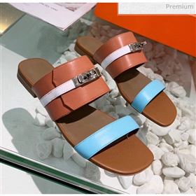 Replica Hermes Calfskin Avenue Sandal BrownBlueWhite 2020 MD 20040131 [fab 69143 200404] 9500 : Purse Valley,Designer Replica Handbags,Premium Replica Handbags at PurseValley