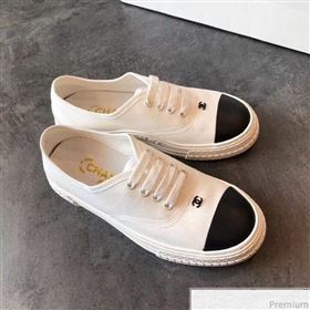 Replica Chanel CC Canvas Lace up Sneaker WhiteBlack 2019 EM 9031904 [fab 53662 190417] 8600 : Purse Valley,Designer Replica Handbags,Premium Replica Handbags at PurseValley
