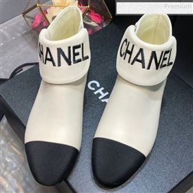 Replica Chanel Embroidered Calfskin Flat Short Boots G35167 White 2019 DLY 9091126 [fab 62808 190912] 13300 : Purse Valley,Designer Replica Handbags,Premium Replica Handbags at PurseValley