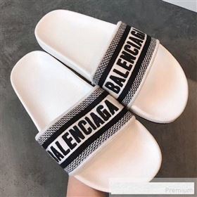 Replica Balenciaga Embroidered Balenciaga Logo Flat Pool Slide Sandals White 2019 For Women and Men EM 9061876 [fab 58344 190623] 7600 : Purse Valley,Designer Replica Handbags,Premium Replica 