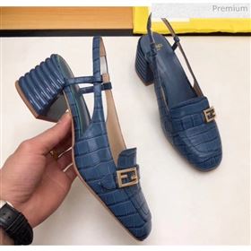 Replica Fendi Crocodile Pattern Calfskin Promenade Slingbacks Loafers With 6cm Heel Blue 2020 MD 20042313 [fab 70166 200425] 9400 : Purse Valley,Designer Replica Handbags,Premium Replica Handb