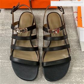 Replica Hermes Kelly Calfskin Flat Sandals Black 2019 DLY 9080814 [fab 61199 190813] 11000 : Purse Valley,Designer Replica Handbags,Premium Replica Handbags at PurseValley