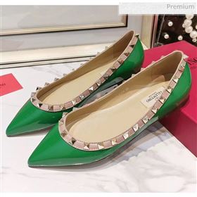 Replica Valentino Rockstud Flat Ballerina in Patent Calfskin Green XL 20041430 [fab 69775 200418] 9500 : Purse Valley,Designer Replica Handbags,Premium Replica Handbags at PurseValley