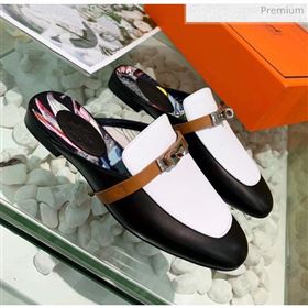 Replica Hermes Calfskin Oz Mules BlackWhite 2020 MD 20033136 [fab 69097 200404] 9500 : Purse Valley,Designer Replica Handbags,Premium Replica Handbags at PurseValley