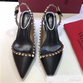 Replica Valentino Rockstud Trim Slingback Mid Heel Pump Black 2019 XINL 9060582 [fab 57631 190606] 5900 : Purse Valley,Designer Replica Handbags,Premium Replica Handbags at PurseValley
