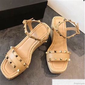 Replica Valentino VLTN Rockstud Wedge Sandals Pink 2019 EM 9030929 [fab 53275 190417] 10600 : Purse Valley,Designer Replica Handbags,Premium Replica Handbags at PurseValley