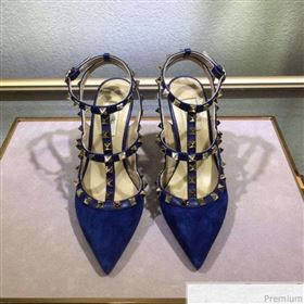 Replica Valentino Rockstud Suede Ankle Heel Sandals Blue XINL 9041244 [fab 54809 190417] 6800 : Purse Valley,Designer Replica Handbags,Premium Replica Handbags at PurseValley