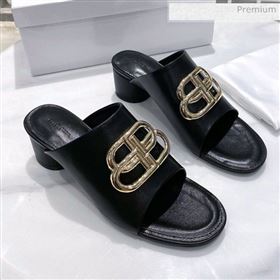 Replica Balenciaga Oval BB Calfskin Low Heel Mules Slide Sandal BlackGold 2020 DLH 20031431 [fab 68530 200314] 7400 : Purse Valley,Designer Replica Handbags,Premium Replica Handbags at PurseVa