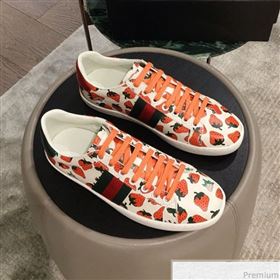 Replica Gucci Ace Leather Sneaker with Gucci Strawberry Print ?387993 2019 KL 9031938 [fab 53697 190417] 13000 : Purse Valley,Designer Replica Handbags,Premium Replica Handbags at PurseValley