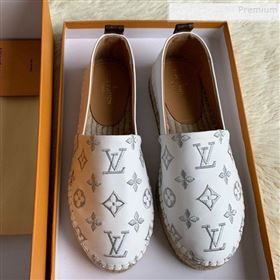 Replica Louis Vuitton Monogram Silver Embroidered Flat Espadrilles White 2019 For Women and Men HB 9122013 [fab 66783 191221] 9800 : Purse Valley,Designer Replica Handbags,Premium Replica Hand