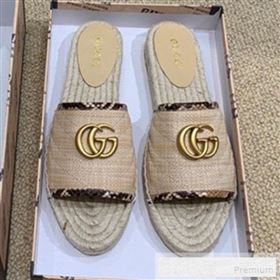 Replica Gucci Chevron Raffia Flat Espadrille Slide Sandals with Double G 578554 Natural Beige 2019 HANB 9060108 [fab 57329 190602] 8100 : Purse Valley,Designer Replica Handbags,Premium Replica