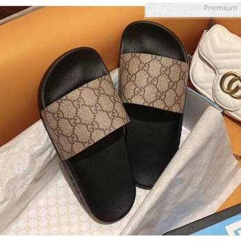 Replica Gucci GG Canvas Slide Sandal Brown 01 2020 For Women and Men SY 20050925 [fab 70816 200516] 5500 : Purse Valley,Designer Replica Handbags,Premium Replica Handbags at PurseValley