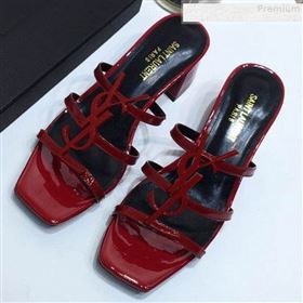 Replica Saint Laurent Cassandra YSL Patent Calfskin Mid Heel Slide Sandals Red 2019 DLY 9081255 [fab 61375 190813] 8900 : Purse Valley,Designer Replica Handbags,Premium Replica Handbags at Pur