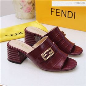 Replica Fendi Promenade Stone Grained Leather Heel Slide Sandals Burdundy 2020 MD 20030808 [fab 68301 200314] 6400 : Purse Valley,Designer Replica Handbags,Premium Replica Handbags at PurseVal