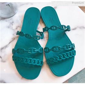 Replica Hermes quot;Chaine dAncrequot; PVC Slipper Sandal Green 2020 ME 20042036 [fab 70028 200425] 5000 : Purse Valley,Designer Replica Handbags,Premium Replica Handbags at PurseValley