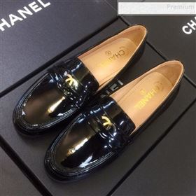 Replica Chanel Patent Calfskin Flat Loafers G35110 Black 2020 DLY 9120609 [fab 66159 191207] 12700 : Purse Valley,Designer Replica Handbags,Premium Replica Handbags at PurseValley