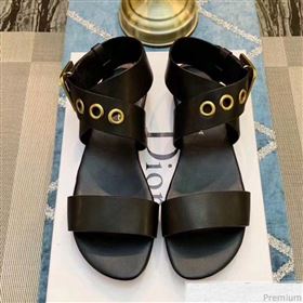 Replica Dior D Dior Flat Sandals in Black Calfskin 2019 DLY 9041004 [fab 54581 190417] 10000 : Purse Valley,Designer Replica Handbags,Premium Replica Handbags at PurseValley