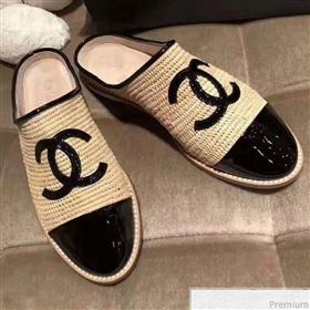 Replica Chanel Flat Straw and Lambskin Mules Black 2019 LEG 9031166 [fab 53368 190417] 17800 : Purse Valley,Designer Replica Handbags,Premium Replica Handbags at PurseValley