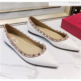 Replica Valentino Rockstud Flat Ballerina in Patent Calfskin White XL 20041427 [fab 69772 200418] 9500 : Purse Valley,Designer Replica Handbags,Premium Replica Handbags at PurseValley
