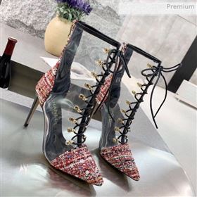 Replica Chanel Tweed Transparent Lace up High Heel Short Boots Red 2019 MD 0011619 [fab 67769 200216] 11000 : Purse Valley,Designer Replica Handbags,Premium Replica Handbags at PurseValley