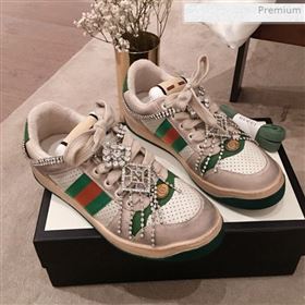 Replica Gucci Screener Perforated Leather Low top Sneaker with Crystal 2019 For Women and Men KL 0011604 [fab 67755 200216] 14500 : Purse Valley,Designer Replica Handbags,Premium Replica Handb