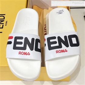 Replica Fendi Roma Logo Flat Slide Sandals White 2019 For Women and Men DLY 9082145 [fab 61838 190824] 7000 : Purse Valley,Designer Replica Handbags,Premium Replica Handbags at PurseValley