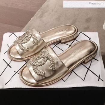 Replica Chanel Chain CC Metallic Leather Flat Mules Slide Sandals G35532 Gold 2020 KL 20062819 [fab 72592 200630] 11600 : Purse Valley,Designer Replica Handbags,Premium Replica Handbags at Pur