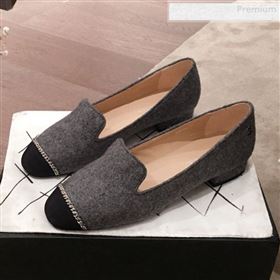 Replica Chanel Felt Chain Flat Loafers G35164 Gray 2020 KL 0010806 [fab 67461 200111] 11600 : Purse Valley,Designer Replica Handbags,Premium Replica Handbags at PurseValley
