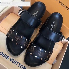 Replica Louis Vuitton Bom Dia Studs Monogram Leather Flat Sandals 1A4WWS Black 2019 CSBL 9070439 [fab 59268 190706] 10700 : Purse Valley,Designer Replica Handbags,Premium Replica Handbags at P